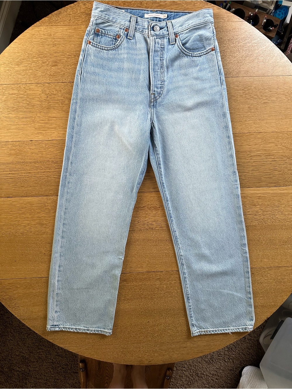 Levi’s Ribcage Straight Jeans in Middle Road Size 26 - Picture 6 of 15